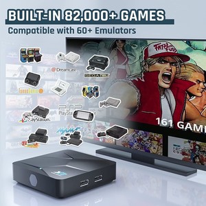 Kinhank Super Console X2 Retro Video Oyun Konsolu,Dahili 82.000 Retro Oyun,Uyumlu 60+ Emülatör,Çift Sistem,S905X2 Dört Çekirdekl