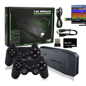 Kinhank Super Konsol S2 12000 Retro oyun PS1/GBC/GBA/SFC 64G 2.4G çift kablosuz joystick